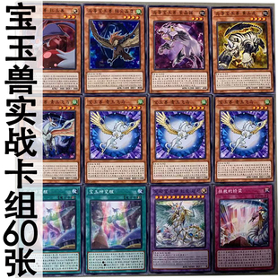 zz少年馆游戏王中文版卡片高等宝玉兽实战卡组60张卡怪兽魔陷卡牌