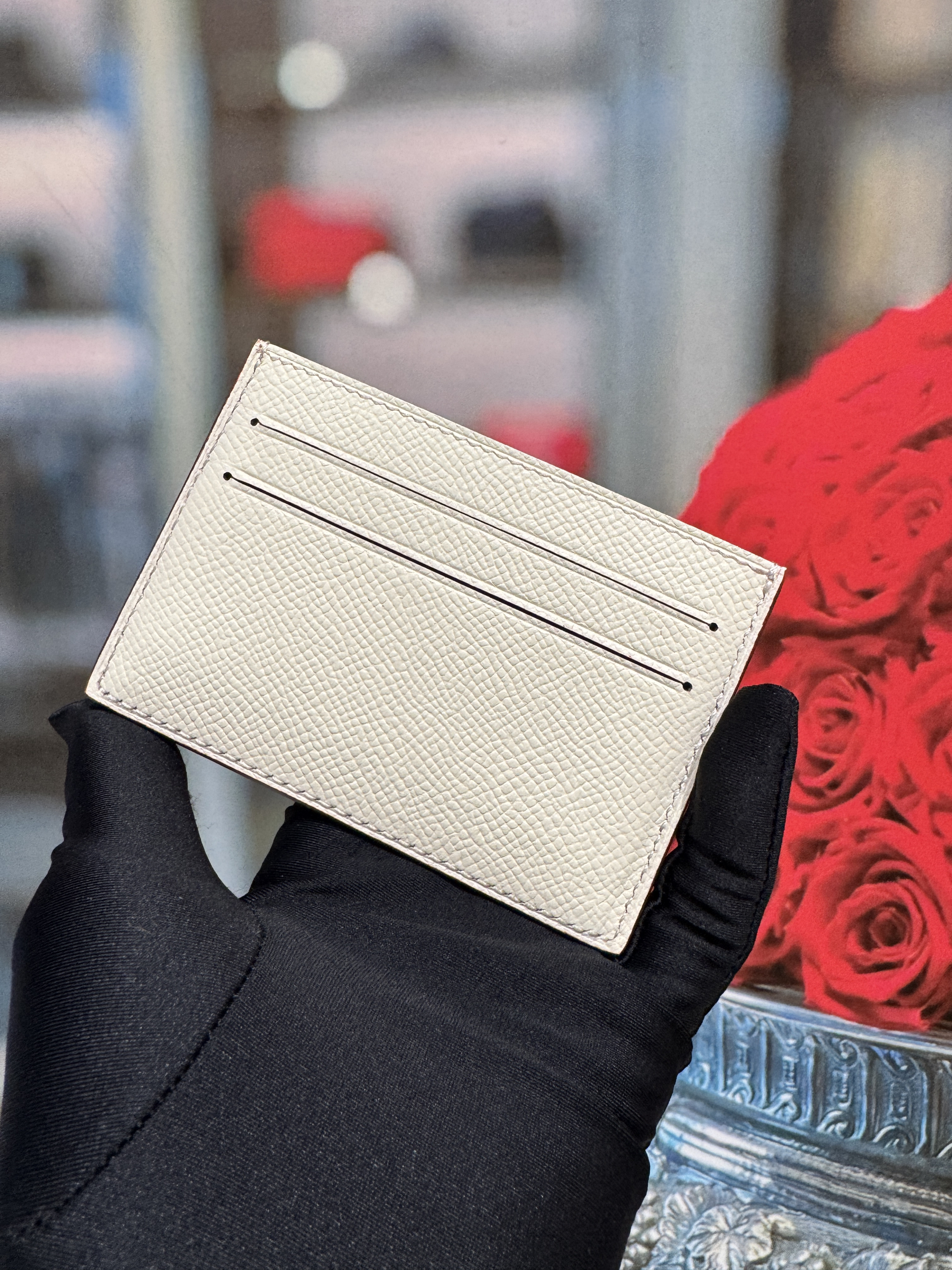 CitizenTwill卡包进口epsom掌纹牛皮男女通用小巧便携5卡位收纳卡