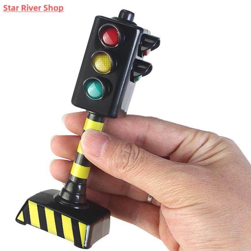 kids mini traffic signs light speed camera model toy with mu