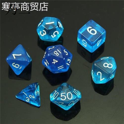 10 D12 D20 DRAGONS D&D MTG RPG Poly Dice Board Game Set