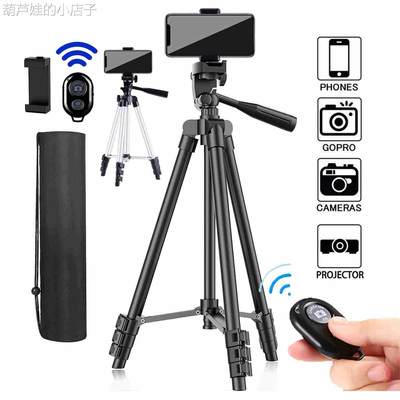 Tripod stand for Phone camera Holder mount Bluetooth remote