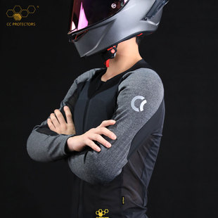CC PROTECTORS摩托机车短袖防摔护肘护具透气散热骑行马甲护甲衣