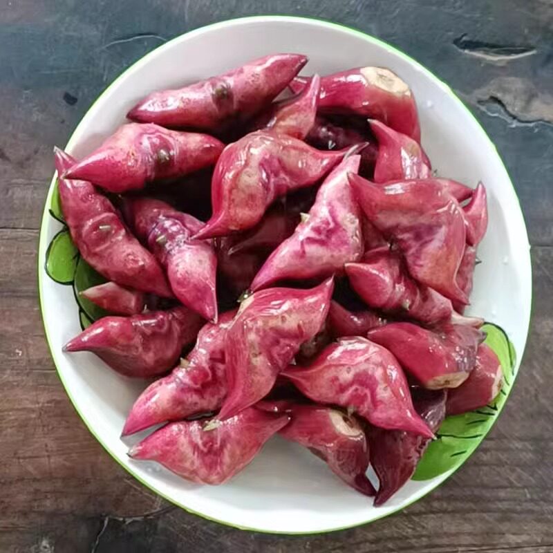 新鲜红菱角即食嫩菱角