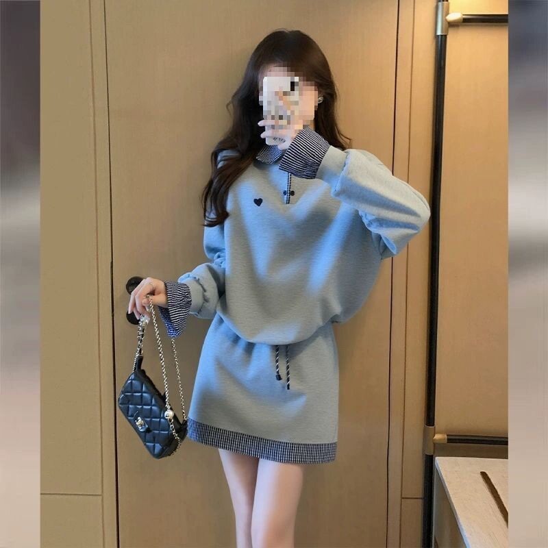 灰色小香风套装女2025新款秋季穿搭巨好看的上衣半身裙两件套,女装/女士精品,时尚套装,淘宝优惠券,粉丝福利购,淘宝优惠卷