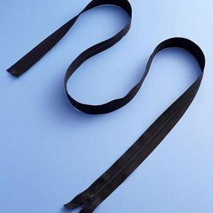 脱卸内胆长拉链细齿3号尼龙开尾可拆卸羽绒服5号黑色活面外套拉锁