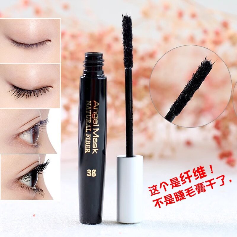XIXI加密纤维补充装黑白睫毛干纤维浓密纤长毛茸卷翘嫁接睫毛膏