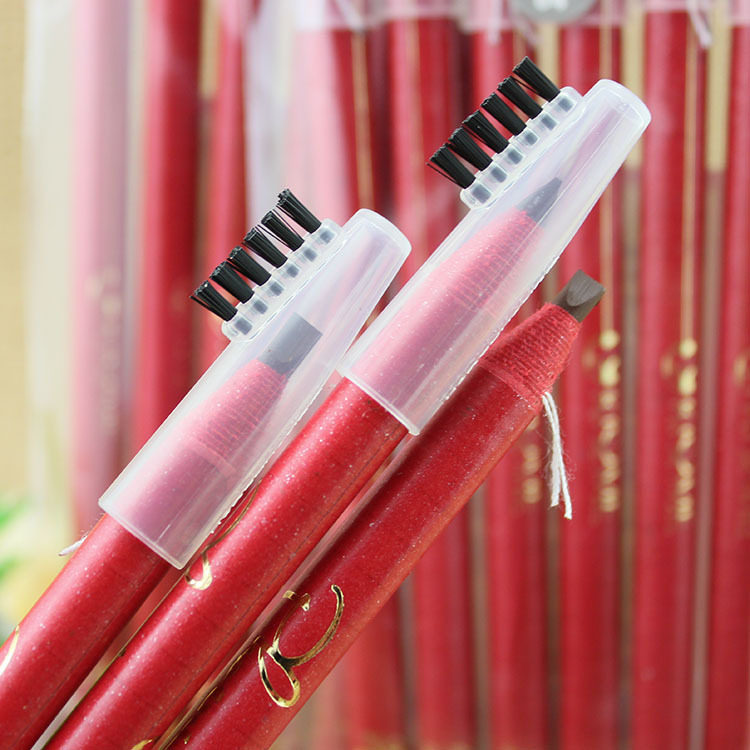 琪仕美纹绣用凤凰集美拉线眉笔带眉刷不易硬质笔芯影楼