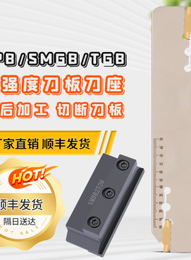 数控切槽刀板镀镍抗震带刻度SMGB SPB326 TGB432加长双头切槽刀板