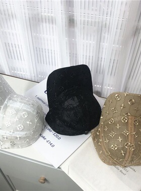 新款棒球帽子女蕾丝刺绣韩版ins风百搭休闲显脸小鸭舌帽潮大头围