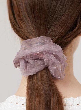 自留款商场西子she同款泡泡纱立体柔软轻盈氛围感精致耐用大肠圈