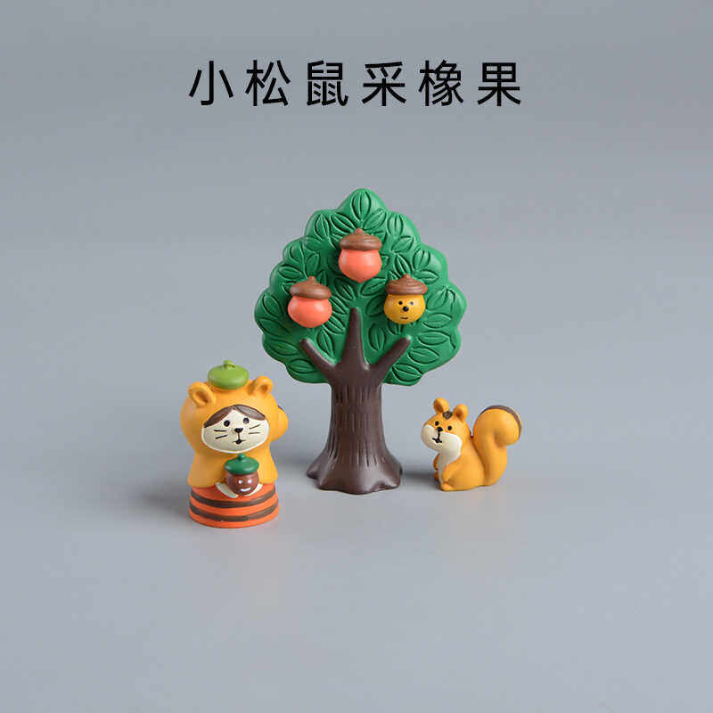 Decole工艺品树脂可爱萌物摆件