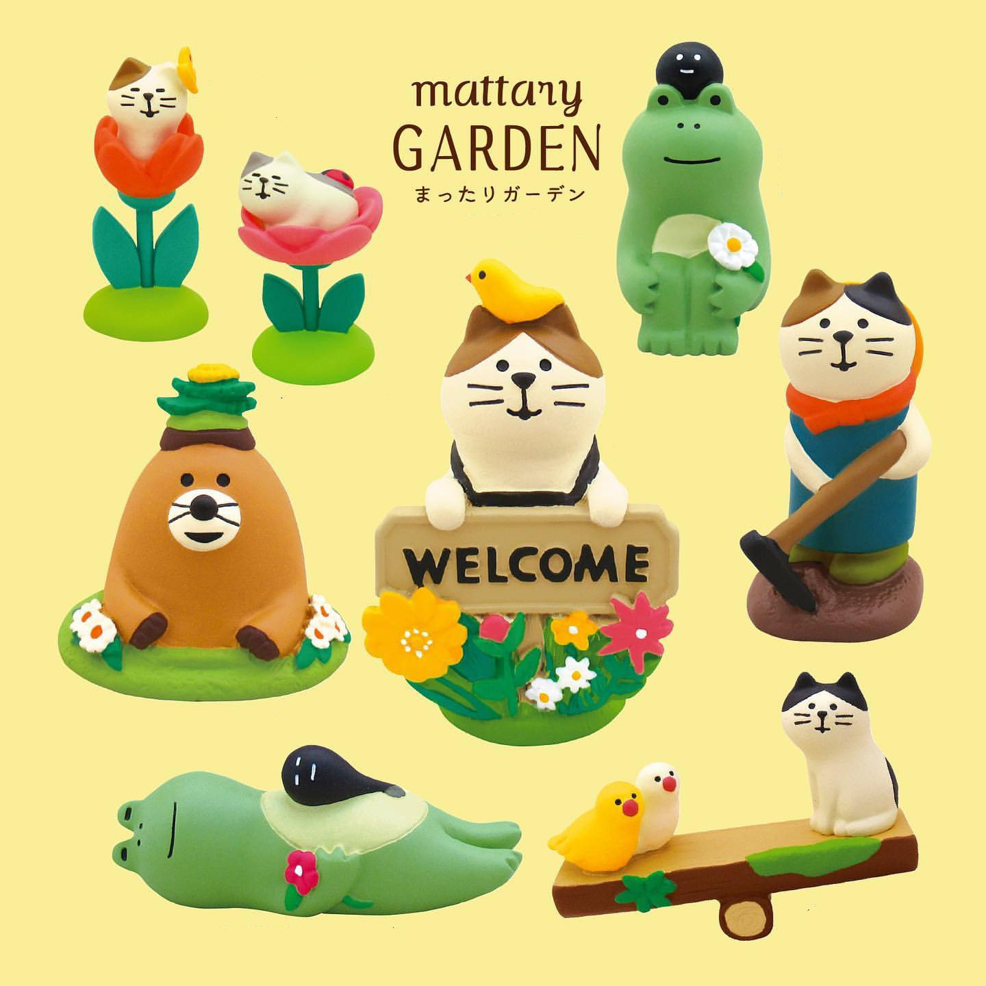猫部杂货春季花园小猫摆件