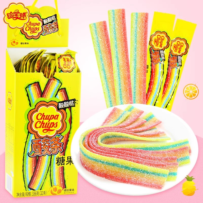 珍宝珠酸条糖舌头糖糖果零食