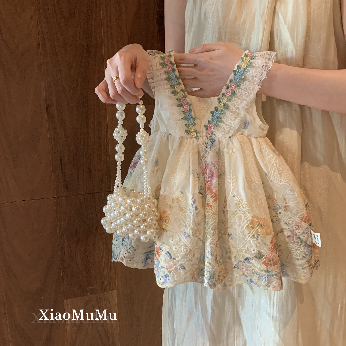 女童花朵吊带度假连衣裙夏季2026新款洋气甜美法式碎花蕾丝公主裙,童装/婴儿装/亲子装,连衣裙,淘宝优惠券,粉丝福利购,淘宝优惠卷