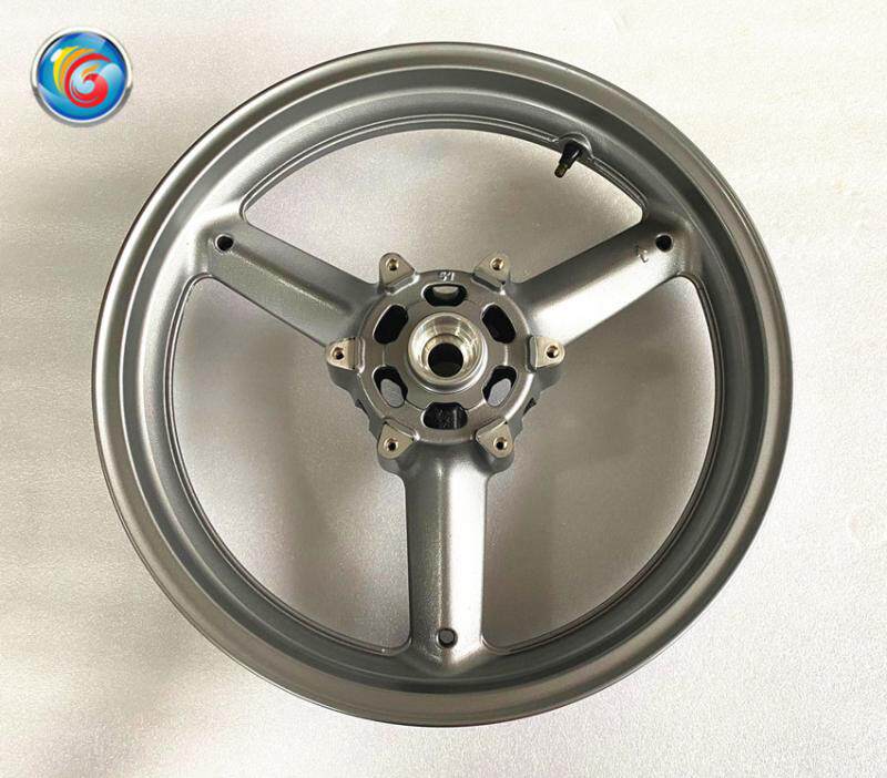 适用铃木骊驰GW250 GW250S GW250F前钢圈摩托车铝轮毂车轮 银灰色