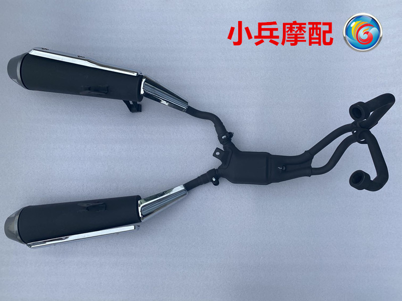 适用铃木骊驰GW250-A国四摩托车排气管消声器消音器烟筒总成