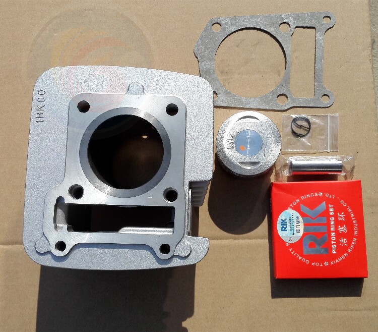 适用建设雅马哈天剑YBR125 JYM125-B套缸 汽缸气缸中缸活塞活塞环