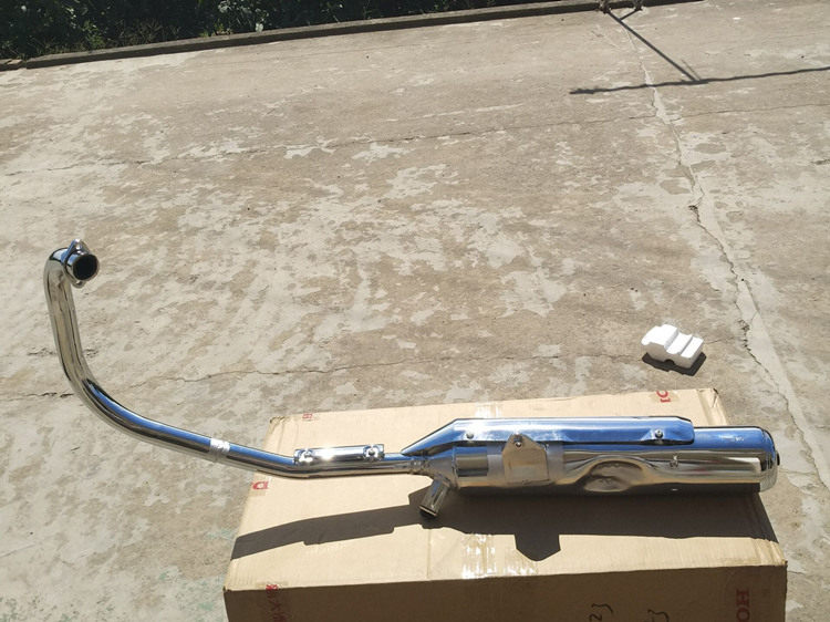 适建设雅马哈YBR125天剑JYM125-B排气管消音器消声器烟筒电镀改装