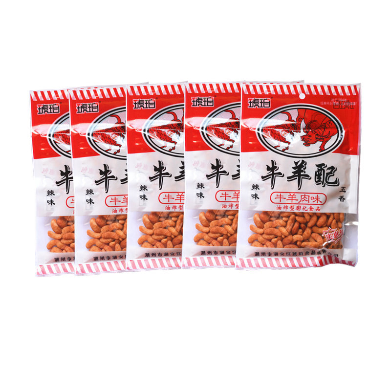 琥珀牛羊配90g 五香辣味 休闲零食8090后经典儿时零食