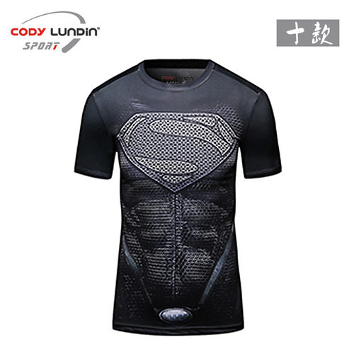 2024.跑步运动紧身衣健身服跑步弹力篮球足球服训练运动T恤男短袖