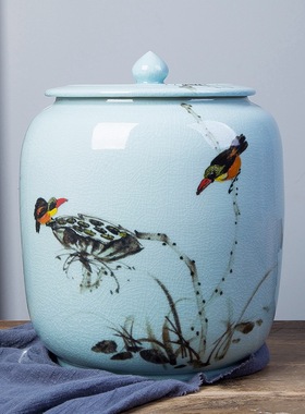 景德镇陶瓷手绘厨房储物罐