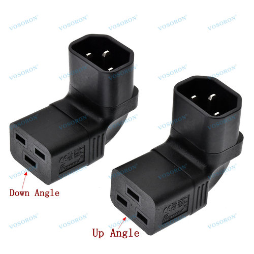 品字公母转换插头C14公头转C19母