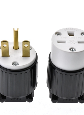 LK5615R LK7615NEMA6-15R/6-15P美标插头母头连接器15A250V大功率