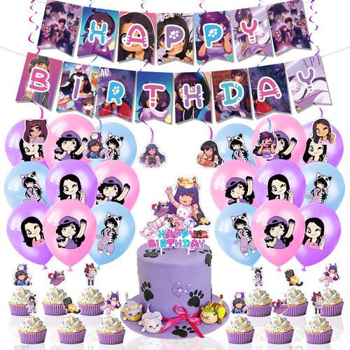 AphmauPlushies猫主题生日气球