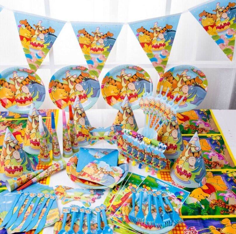 小熊维尼主题派对装饰儿童卡通纸盘纸杯巾一次性餐具生日聚会用品,节庆用品/礼品,节日装扮用品,淘宝优惠券,粉丝福利购,淘宝优惠卷