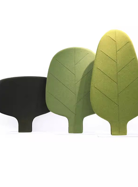 公共休闲区创意屏风隔断树叶时尚学校落地屏风移动摆件装饰空间