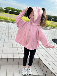 儿童防晒衣男童夏季外套薄款防紫外线女童洋气户外透气宝宝防晒服