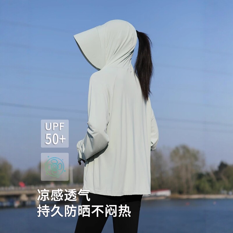 2025夏新款冰丝防晒衣女款透气大帽檐防晒服防紫外线轻薄宽松外套