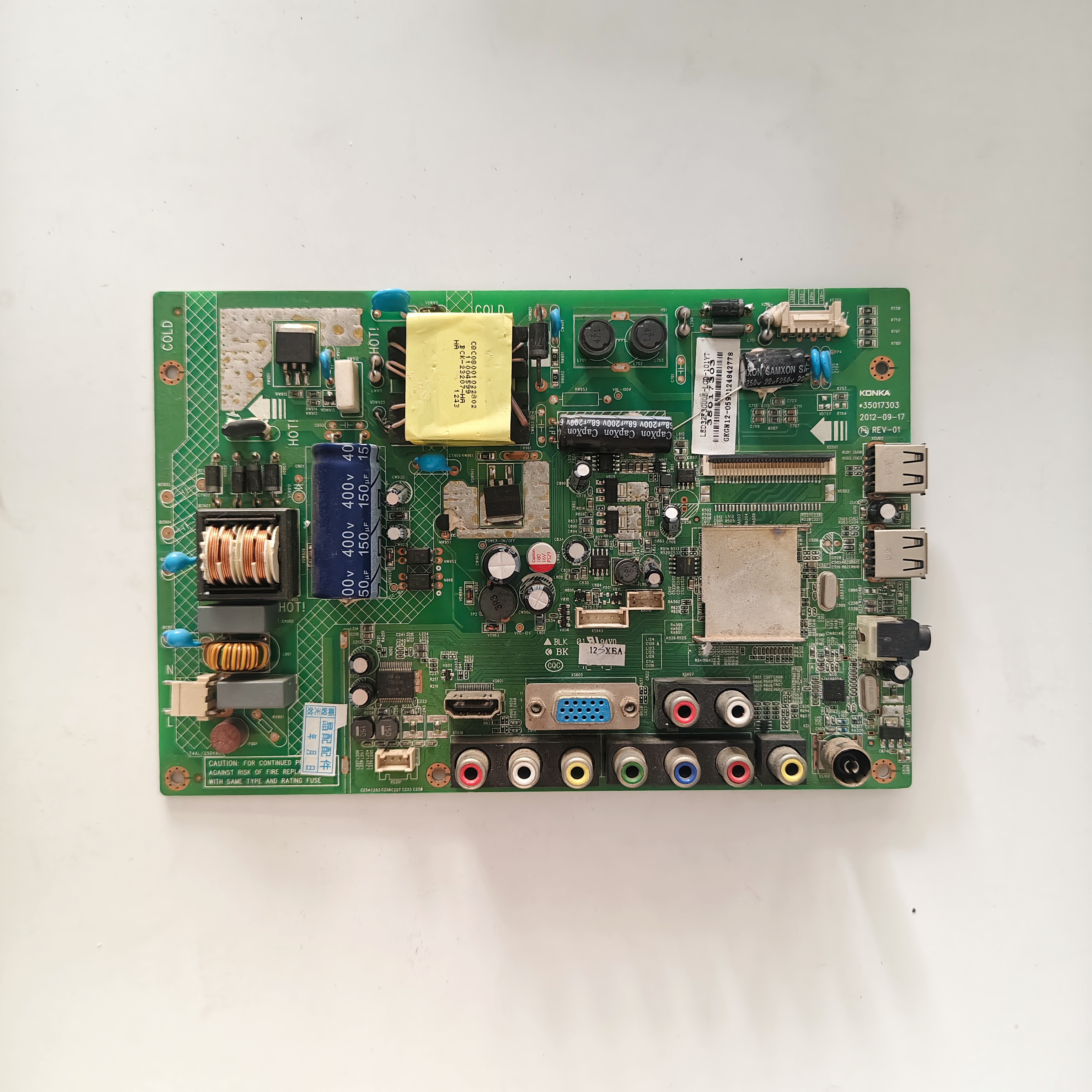 32寸康佳液晶电视LED32F3000E/F3300CE主板电源板35017303电路板