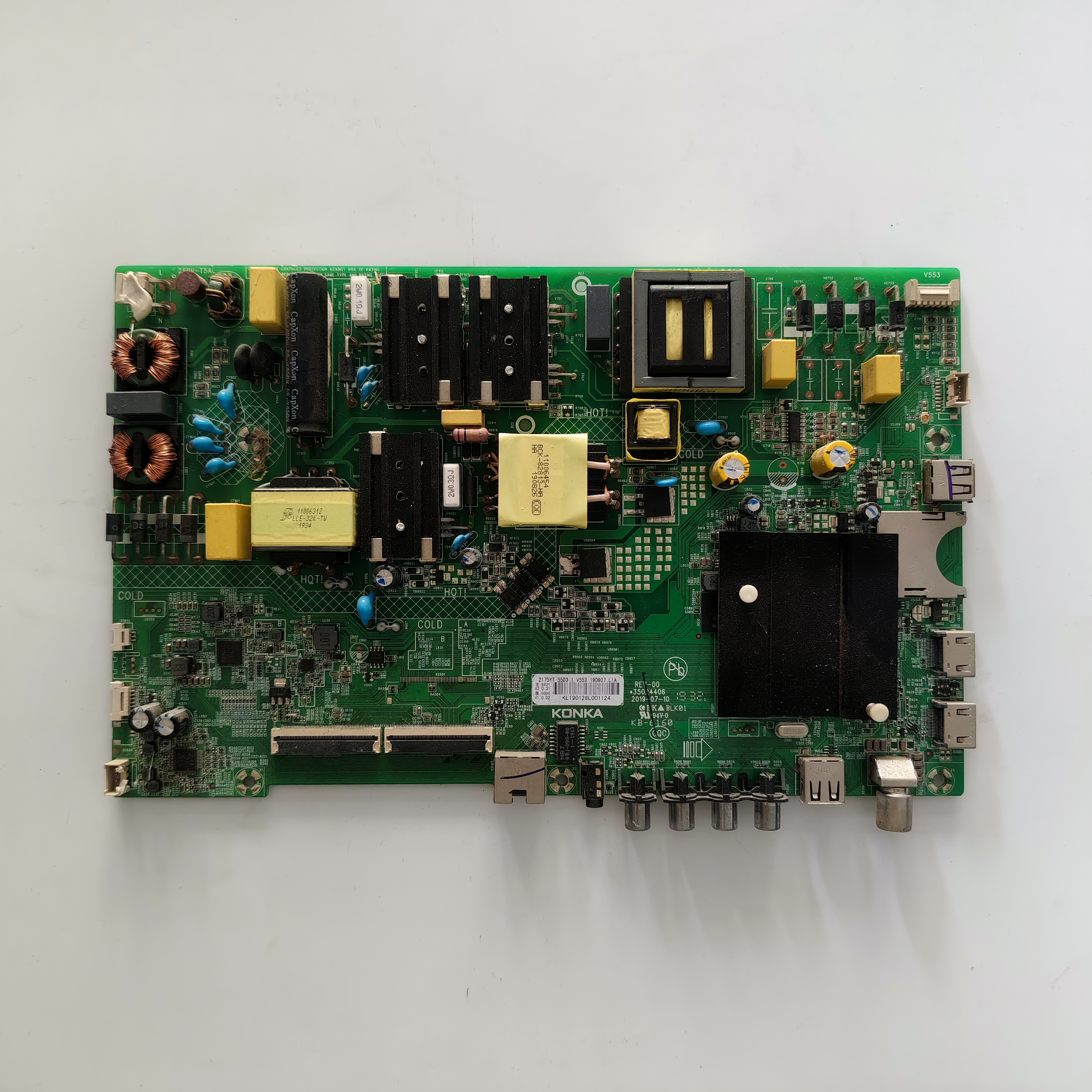 55寸康佳液晶电视机LED55D3/P7/G6K/G3U/K5100主板35024406电源板
