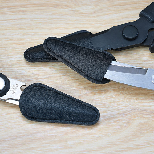 剪刀刀尖保护套内部绒面PU材质