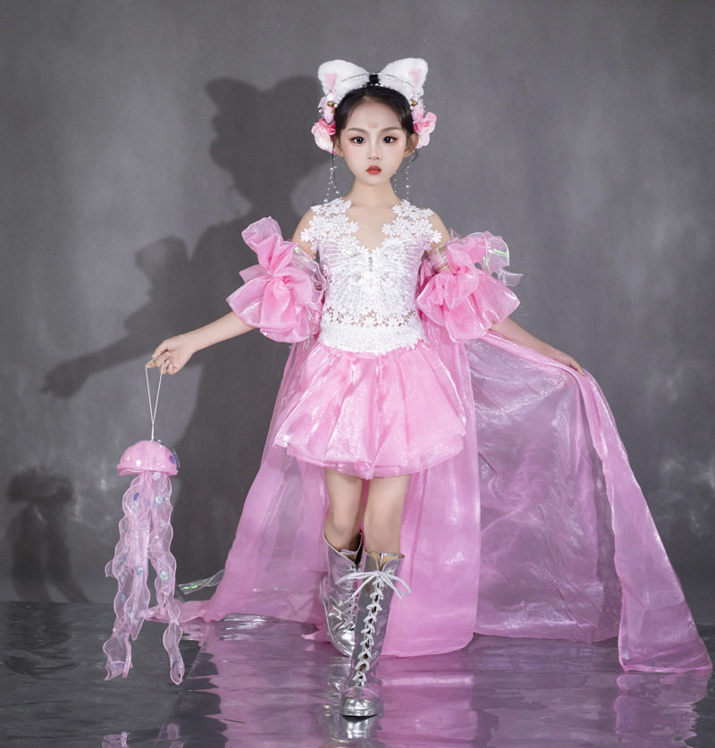 女童粉红仙女裙二十四节气主题走秀礼服春分花海T台走秀甜美礼服,童装/婴儿装/亲子装,儿童演出服,淘宝优惠券,粉丝福利购,淘宝优惠卷