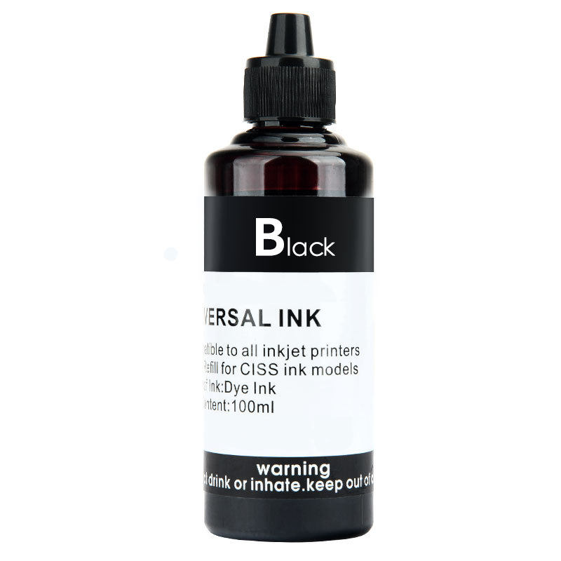 厂家适用惠普/佳能 墨盒墨水 打印机墨水填充 连供100ml 彩色