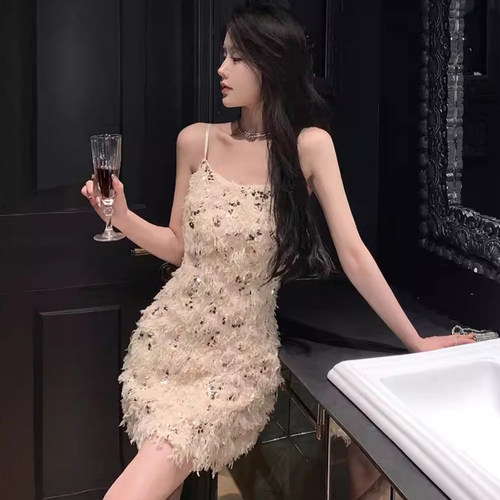 2024新款亮片名媛性感生日小礼服