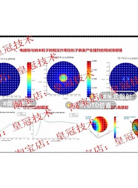 基于纳米微粒激发平面波的米氏散射FDTD仿真模拟 微纳光学