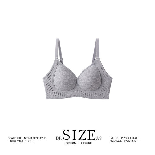 BR SIZE AS法式无钢圈文胸罩女无痕聚拢收副乳3/4罩杯软支撑内衣