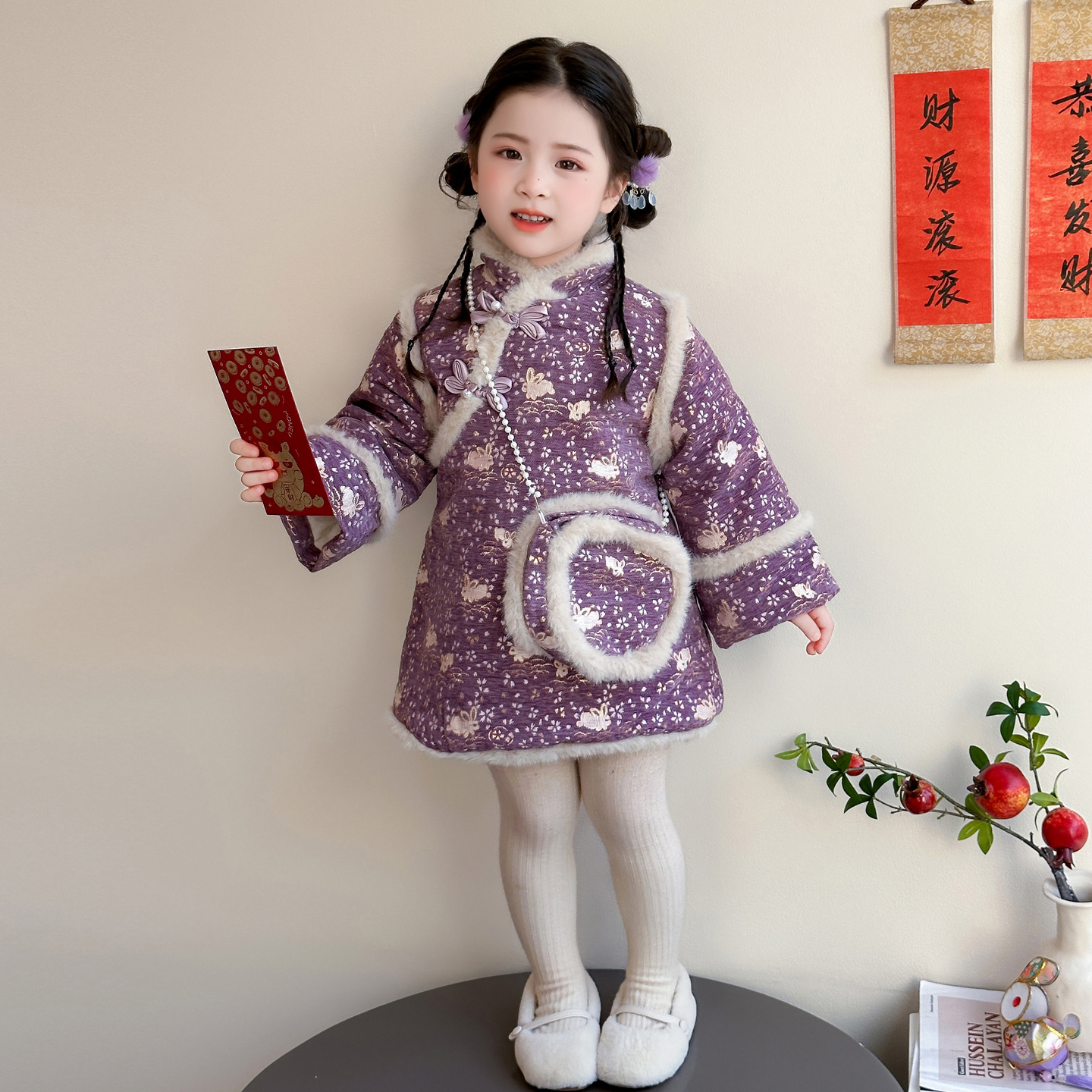 女童新中式唐装新年衣服