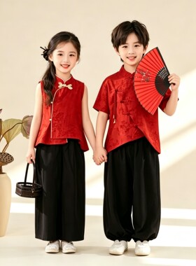 儿童春季汉服演出服唐装