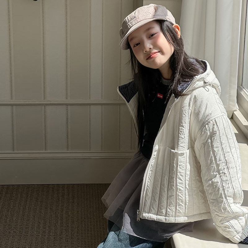 韩国童装2026秋冬新款女童棉服儿童冬季洋气中大童加厚上衣外套潮