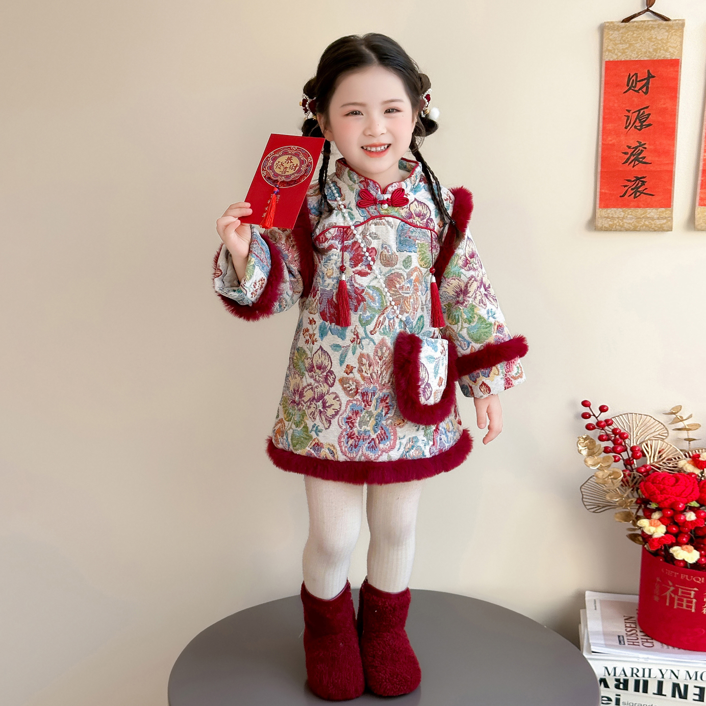 汉服女童拜年服冬季2026