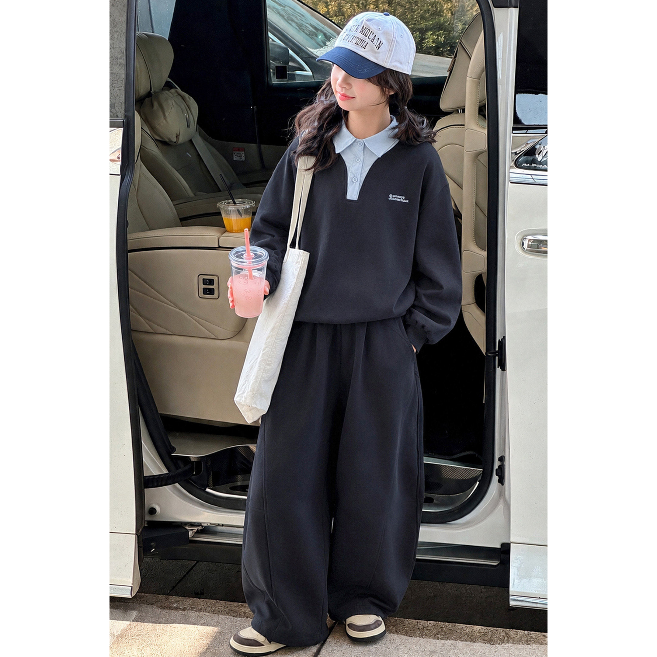 女童秋装套装2026新款儿童时髦韩版学院风两件套女孩春秋款衣服潮