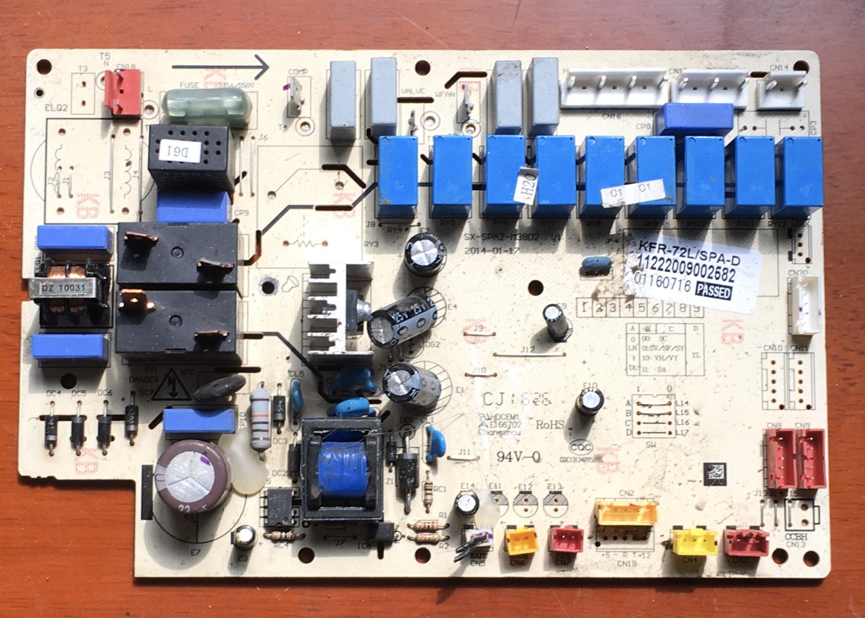 奥克斯KFR-72L/SPAD空调电脑板主板SX-SPA2-M38D2 V1