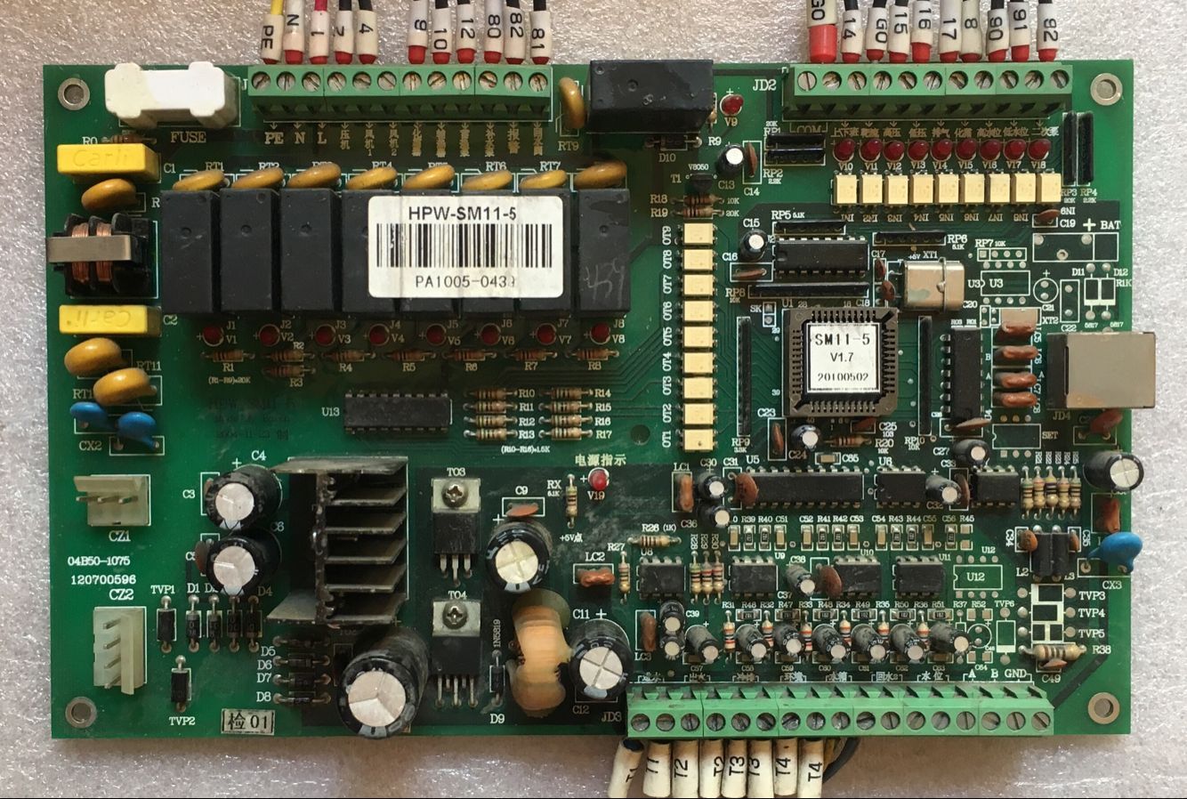 清华同方中央空调 水冷机组 控制版 HPW-SM11-5 主版04B50-1075