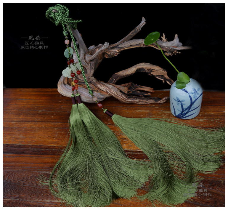 庄梦-宫绦-原创汉服配饰宫绦玉腰佩流苏腰链腰坠裤腰带流苏古风坠
