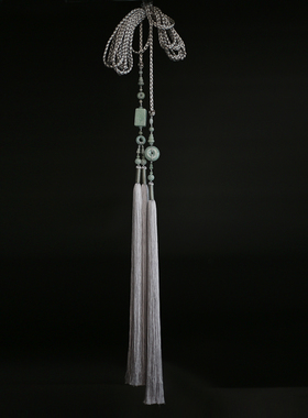 昭华宫绦-原创汉服圆领袍腰绳 明制流苏玉腰佩 古风禁步腰带男女