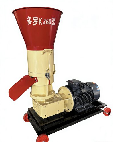 新款K260减速机颗粒机压轮驱动养殖鸡鸭鹅猪牛羊鱼马兔制粒机
